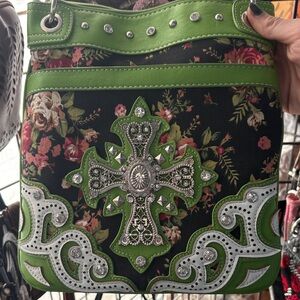 Multiple Crossbody Bags with Studded Cross *Conceal & Carry*